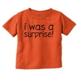 thumbnail image 1 of I Was A Surprise Funny Unplanned Toddler Boy Girl T Shirt Infant Toddler Brisco Brands 2T, 1 of 6