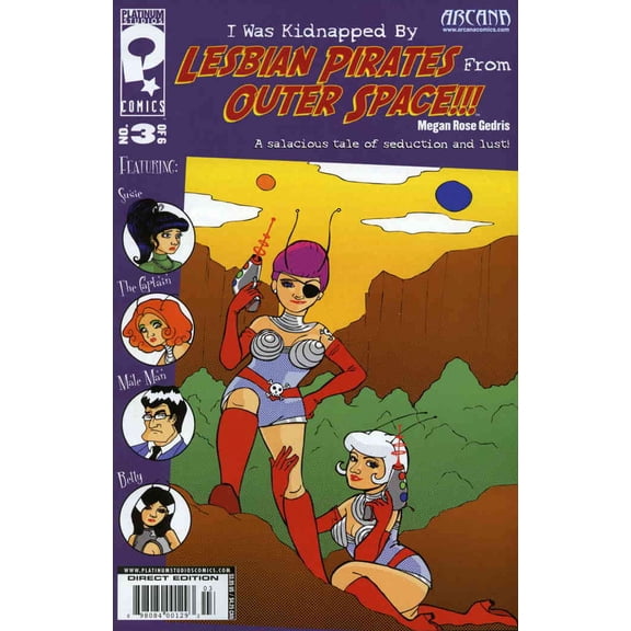 I Was Kidnapped by Lesbian Pirates From Outerspace #3 VF ; Platinum Comic Book