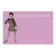 thumbnail image 1 of I Was Not Made To Be Subtle Sticky Notes in Purple | Retro Stationery, 1 of 3
