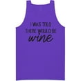 thumbnail image 1 of I Was Told There Would Be Wine Neon Tank Top, 1 of 1