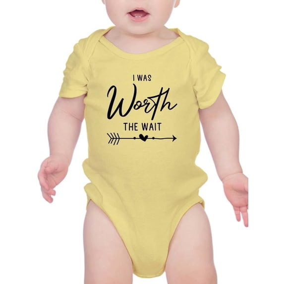 I Was Worth The Wait Bodysuit Infant -Smartprints Designs, 12 Months