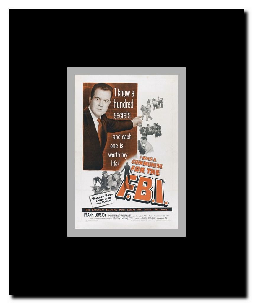 I Was a Communist for the FBI Framed Movie Poster