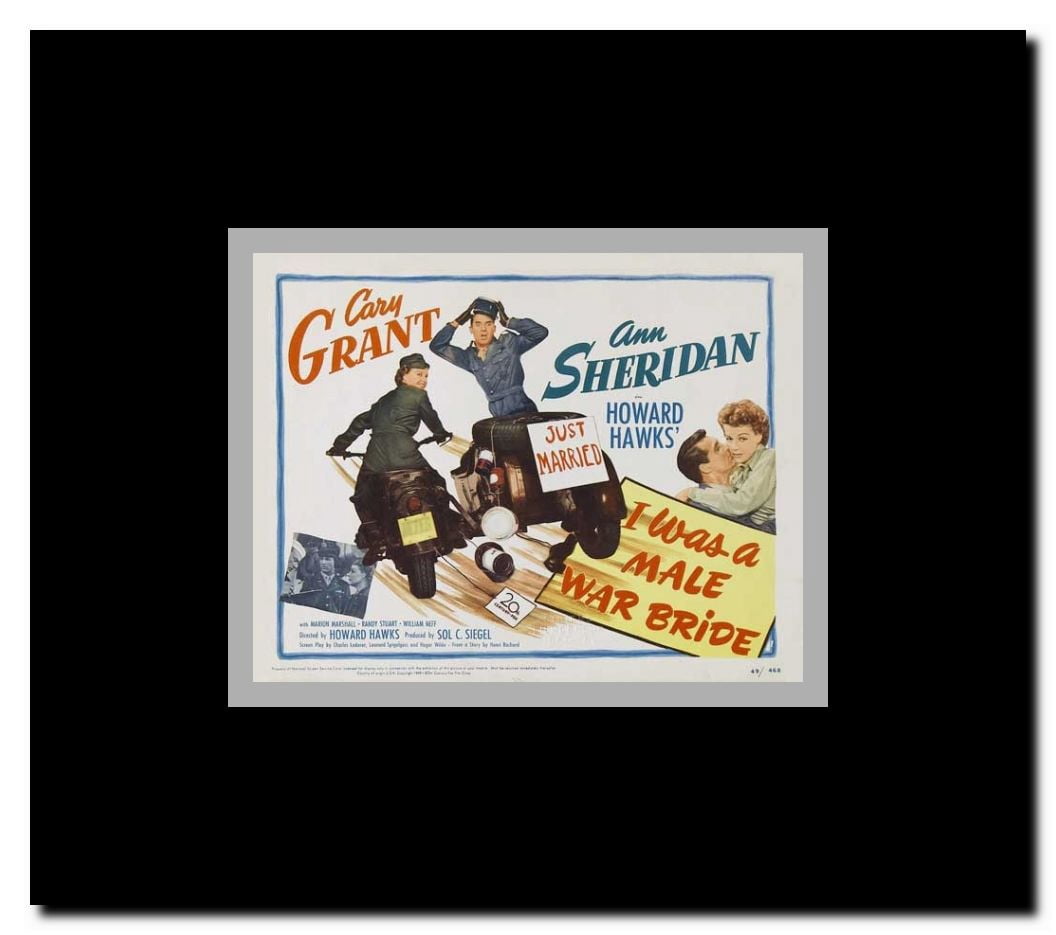 I Was a Male War Bride Framed Movie Poster