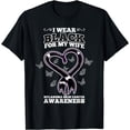 thumbnail image 1 of I Wear Black For My Wife Melanoma Skin Cancer Awareness T-Shirt, 1 of 4