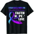 thumbnail image 1 of I Wear Blue And Purple For Rheumatoid Arthritis Awareness T-Shirt, 1 of 2