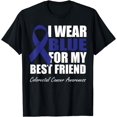 thumbnail image 1 of I Wear Blue For My Best Friend Colorectal Cancer Awareness T-Shirt, 1 of 3