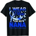 thumbnail image 1 of I Wear Blue For My Nana Colon Cancer Awareness Butterfly T-Shirt, 1 of 4