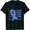 thumbnail image 1 of I Wear Blue For Rectal Cancer Awareness Womens T-Shirt Black L, 1 of 5