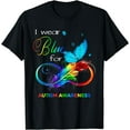 thumbnail image 1 of I Wear Blue for Autism Awareness Month Men Women Kids T-Shirt, 1 of 3
