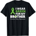 thumbnail image 1 of I Wear Green For My Brother T Shirt CP Awareness Ribbon T-Shirt, 1 of 2