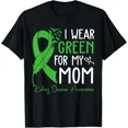 thumbnail image 1 of I Wear Green For My Mom Warrior Kidney Disease Awareness T-Shirt Unisex S-5XL Hot Trending Shirt, Vintage Birthday Gift, 1 of 3