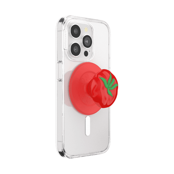 PopSockets Phone Grip for MagSafe, Magnetic Holder, Phone Stand, Tomato - Pomodoro