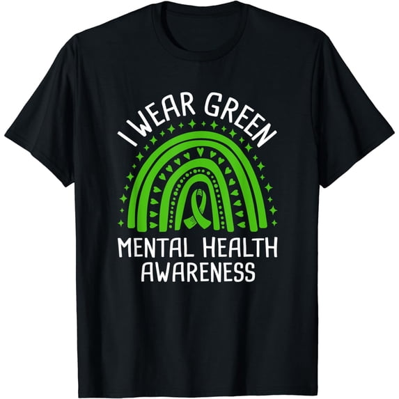 I Wear Green Mental Health Awareness T-Shirt