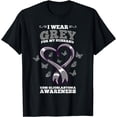 thumbnail image 1 of I Wear Grey For My Husband GBM Glioblastoma Awareness T-Shirt, 1 of 4
