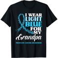 thumbnail image 1 of I Wear Light Blue For My Grandpa Prostate Cancer Awareness T-Shirt, 1 of 3