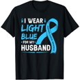thumbnail image 1 of I Wear Light Blue For My Husband Prostate Cancer T-Shirt All Size S-5Xl, 1 of 4