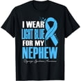 thumbnail image 1 of I Wear Light Blue For My Nephew Digeorge Syndrome Awareness T-Shirt All Size S-5Xl, 1 of 4