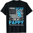 thumbnail image 1 of I Wear Light Blue For My Pappy Prostate Cancer Usa Flag T-Shirt All Size S-5Xl, 1 of 4