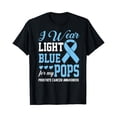 thumbnail image 1 of I Wear Light Blue For My Pops Prostate Cancer T-Shirt All Size S-5Xl, 1 of 4