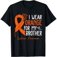 thumbnail image 1 of I Wear Orange For My Brother Warrior Leukemia Awareness T-Shirt, 1 of 4