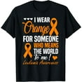 thumbnail image 1 of I Wear Orange For Someone Who Means World To Me Leukemia T-Shirt, 1 of 4