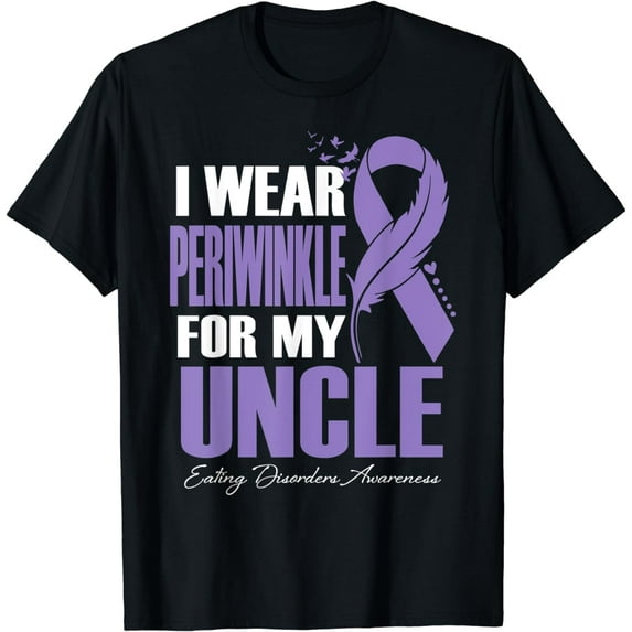 I Wear Periwinkle For My Uncle Eating Disorders Awareness T-Shirt