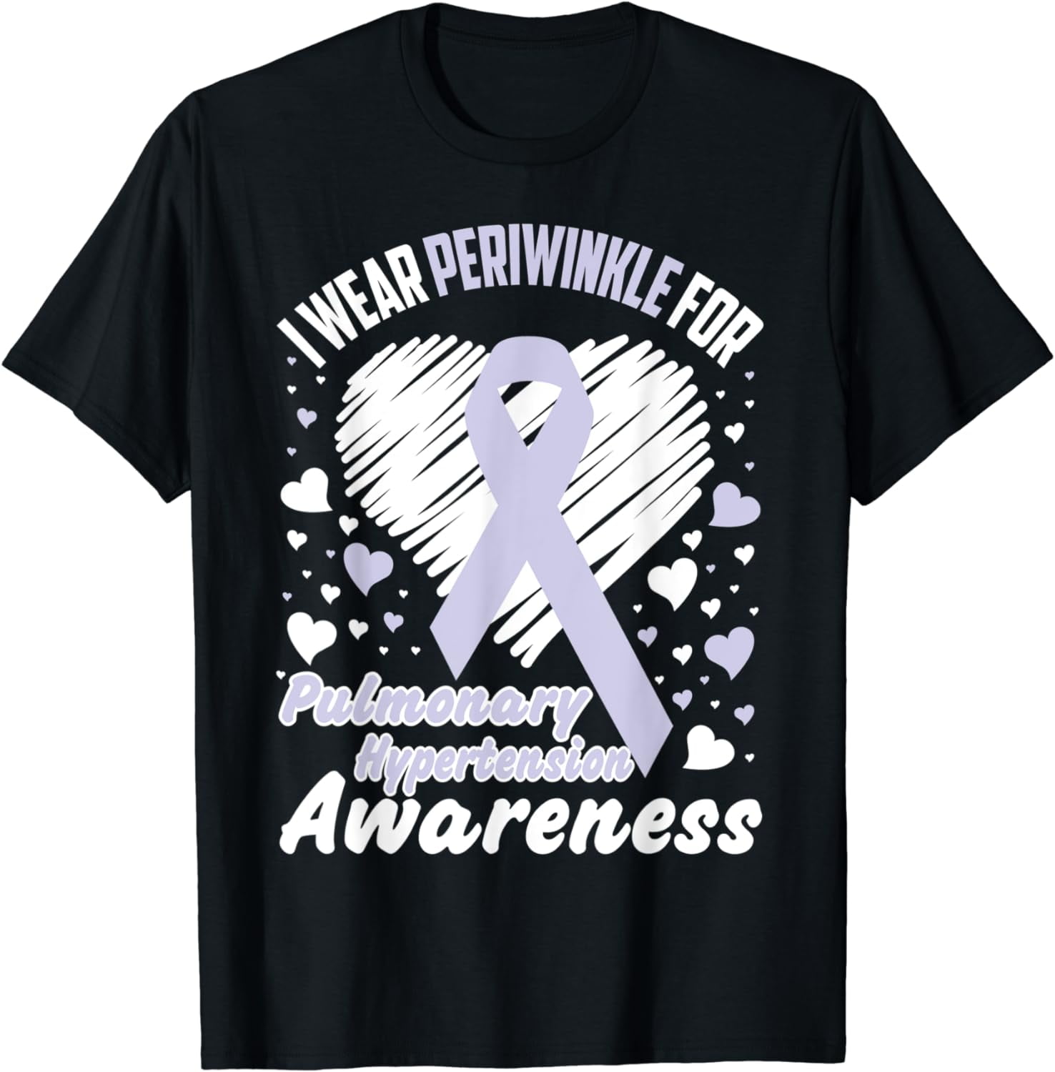 I Wear Periwinkle For Pulmonary Hypertension Awareness Shirt I Wear Periwinkle For Pulmonary Hypertension Awareness Shirt