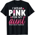 thumbnail image 1 of I Wear Pink For My Aunt Breast Cancer Awareness T-Shirt, 1 of 3
