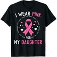 thumbnail image 1 of I Wear Pink For My Daughter Breast Cancer Survivor Support T-Shirt, 1 of 3