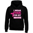 thumbnail image 1 of I Wear Pink For My Grand Mother Printed Black Hoodie Unisex Sweatshirt 3X-Large, 1 of 2