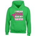 thumbnail image 1 of I Wear Pink For My Grand Mother Printed Irish Green Hoodie Unisex Sweatshirt Large, 1 of 2