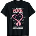 thumbnail image 1 of I Wear Pink For My Mom Breast Cancer Awareness T-Shirt, 1 of 4