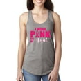 thumbnail image 1 of I Wear Pink for My Aunt Survivor Awareness Ladies Racerback Tank Top, Heather Grey, Small, 1 of 3