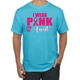 thumbnail image 1 of I Wear Pink for My Aunt Survivor Awareness Men's Graphic T-Shirt, Light Turquoise, X-Large, 1 of 3