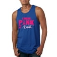 thumbnail image 1 of I Wear Pink for My Aunt Survivor Awareness Mens Graphic Tank Top, Royal, X-Large, 1 of 3