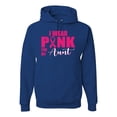 thumbnail image 1 of I Wear Pink for My Aunt Survivor Awareness Unisex Graphic Hoodie Sweatshirt, Royal, X-Large, 1 of 3