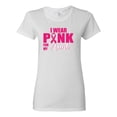 thumbnail image 1 of I Wear Pink for My Aunt Survivor Awareness Womens Graphic T-Shirt, White, 3XL, 1 of 3