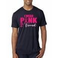 thumbnail image 1 of I Wear Pink for My Friends Survivor Awareness Mens Premium Tri Blend T-Shirt, Vintage Navy, Small, 1 of 3