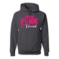thumbnail image 1 of I Wear Pink for My Friends Survivor Awareness Unisex Graphic Hoodie Sweatshirt, Charcoal, X-Large, 1 of 3