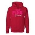 thumbnail image 1 of I Wear Pink for My Friends Survivor Awareness Unisex Graphic Hoodie Sweatshirt, Red, 3XL, 1 of 3