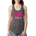 thumbnail image 1 of I Wear Pink for My Mom Survivor Awareness Ladies Racerback Tank Top, Dark Grey, Large, 1 of 3