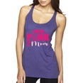 thumbnail image 1 of I Wear Pink for My Mom Survivor Awareness Tri-Blend Racerback Tank Top, Purple Rush, Medium, 1 of 3