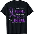 thumbnail image 1 of I Wear Purple For Friend Cystic Fibrosis Awareness T-Shirt, 1 of 4