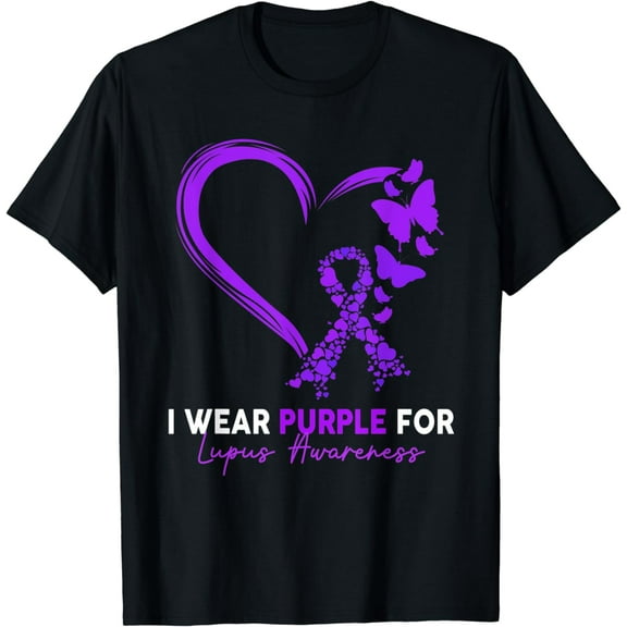 I Wear Purple For Lupus Awareness Survivor Warrior T-Shirt