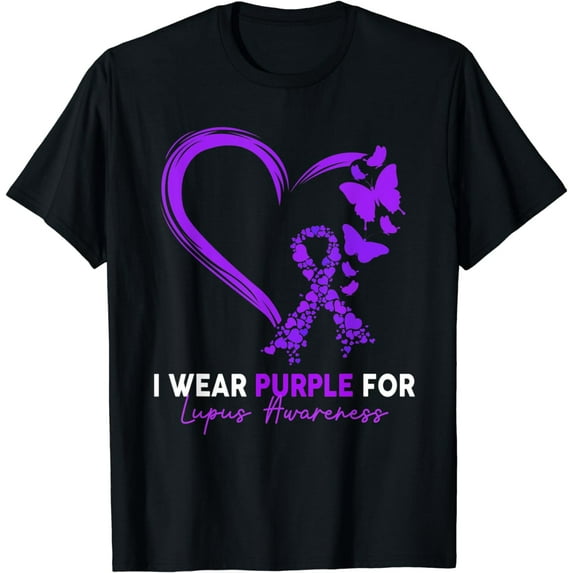 I Wear Purple For Lupus Awareness Survivor Warrior T-Shirt