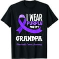 thumbnail image 1 of I Wear Purple For My Grandpa Pancreatic Cancer Awareness T-Shirt, 1 of 4