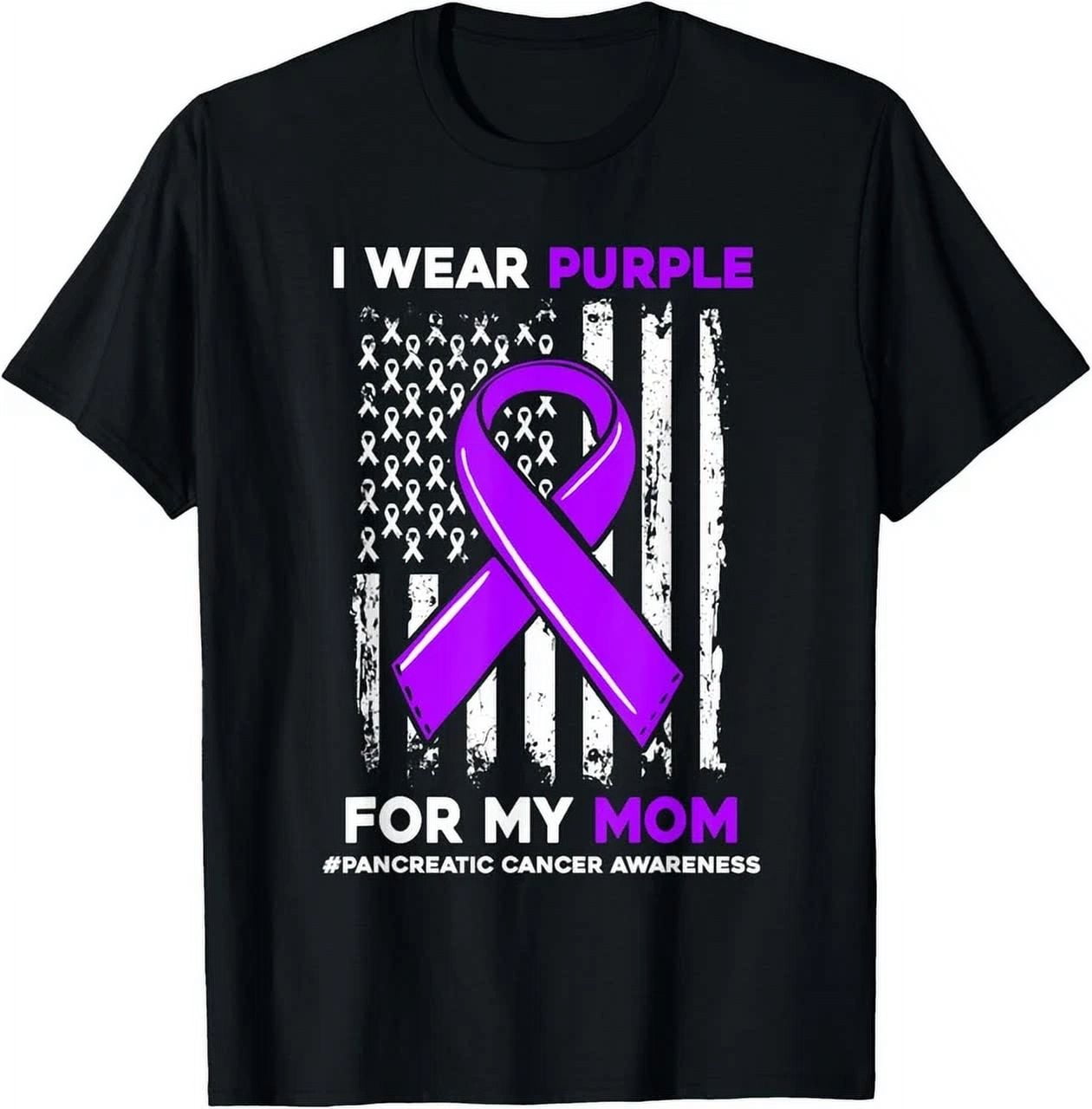 I Wear Peach For My Mom - Uterine Cancer Awareness T-Shirt, Unisex Gift For Women & Men (Black, 2XL) 10 thumbnail image