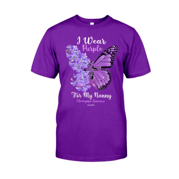 I Wear Purple For My Nany - Fibromyalgia Awareness Classic T-Shirt