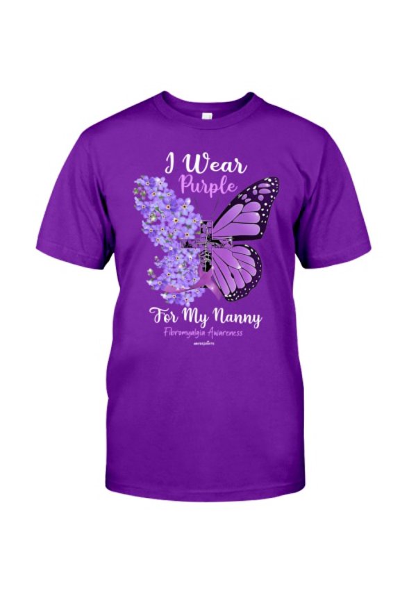I Wear Purple For My Nany - Fibromyalgia Awareness Classic T-Shirt