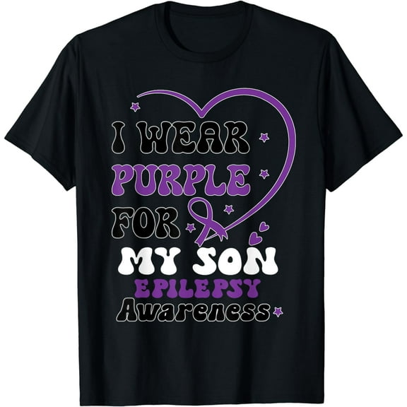 I Wear Purple For My Son Epilepsy Awareness Supporter T-Shirt